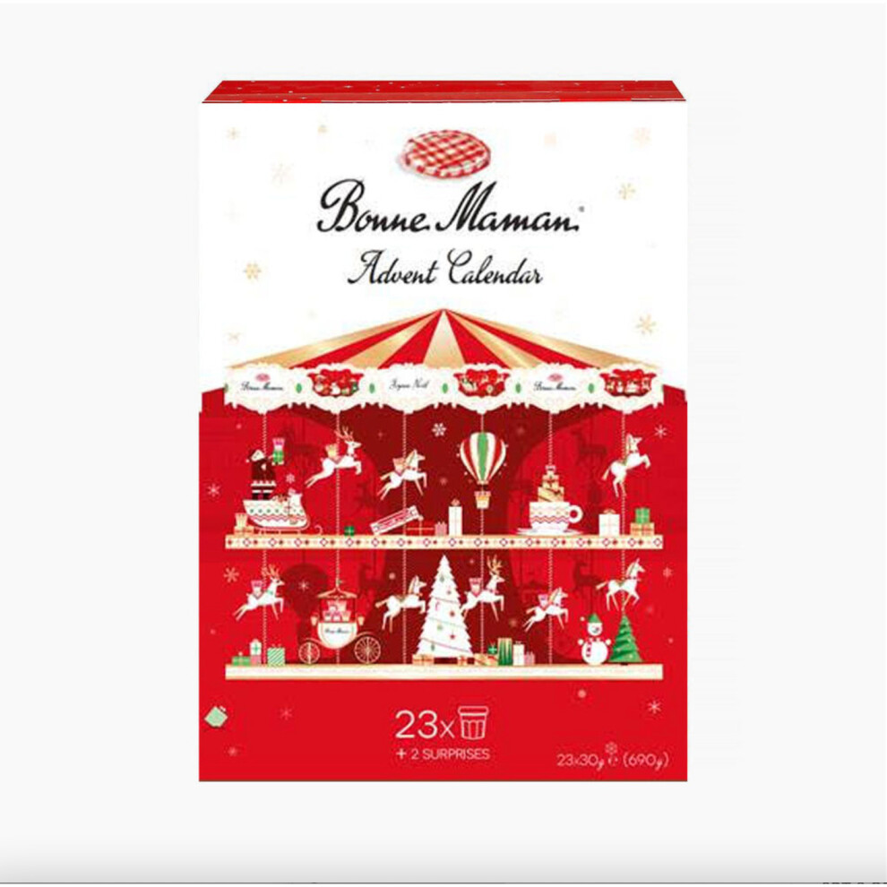 Bonne Maman 2022 Advent Calendar 23 Mini Fruit Jam Spreads