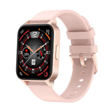 (Pink) Smart Watch Waterproof Fitness Tracker With Heart Rate Body Temperature Monitor