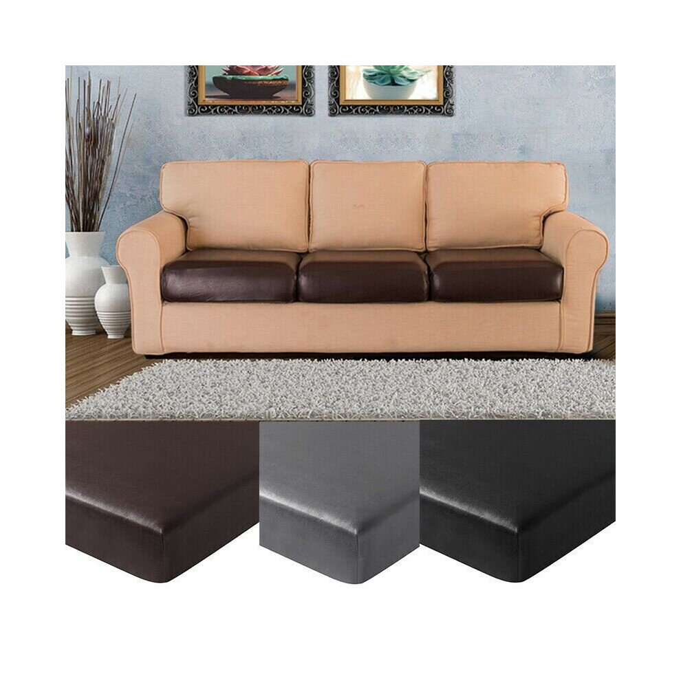 Pu Elastic Leather Sofa Cushion Slipcovers Waterproof Couch Cover Seat Protector