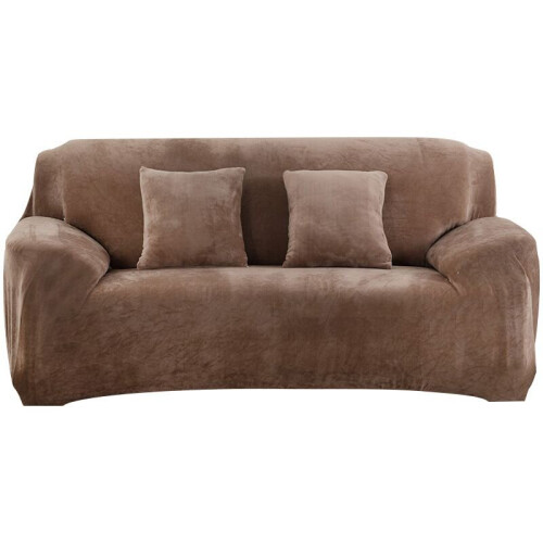 (Camel, 190x230cm/74.80x90.55in) Cover Sofa Elasticity Extensible Couch Cover Sofacovers Sectional Solid Color