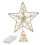 Living And Home Modern Metal Pre-Lit Star Christmas Tree Topper with Beads 4