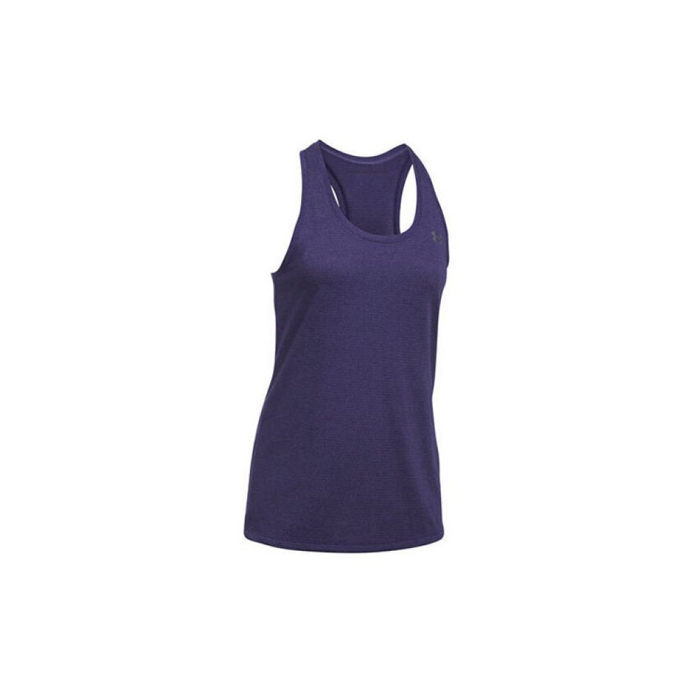 (Large) Under Armour Threadborne Training Hex Ladies Tank - Purple