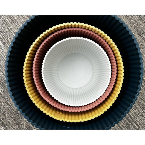 (DEEP BLUE, 22cm) Elho Vibes Fold Round - Assorted Sizes And Colours 2