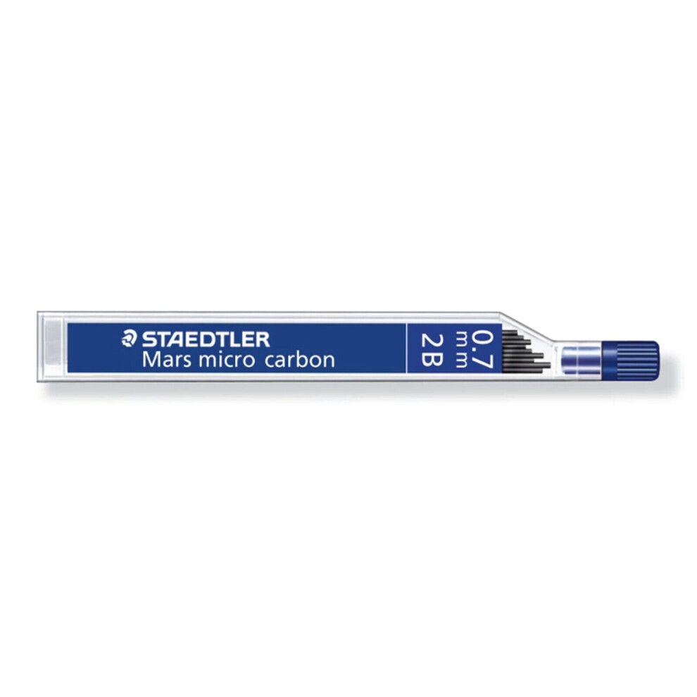 Staedtler 250 Mars Micro Leads - 0.7mm 2B - 1 Tube of 12 Leads