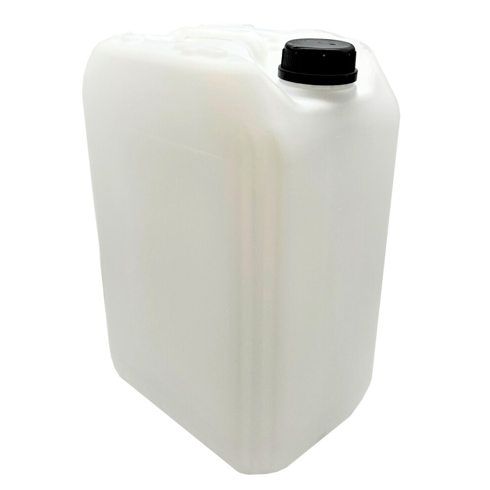 Hexeal Empty 25L Bottle and Cap | For Liquids, Refillable, Stackable, HDPE and UN Approved