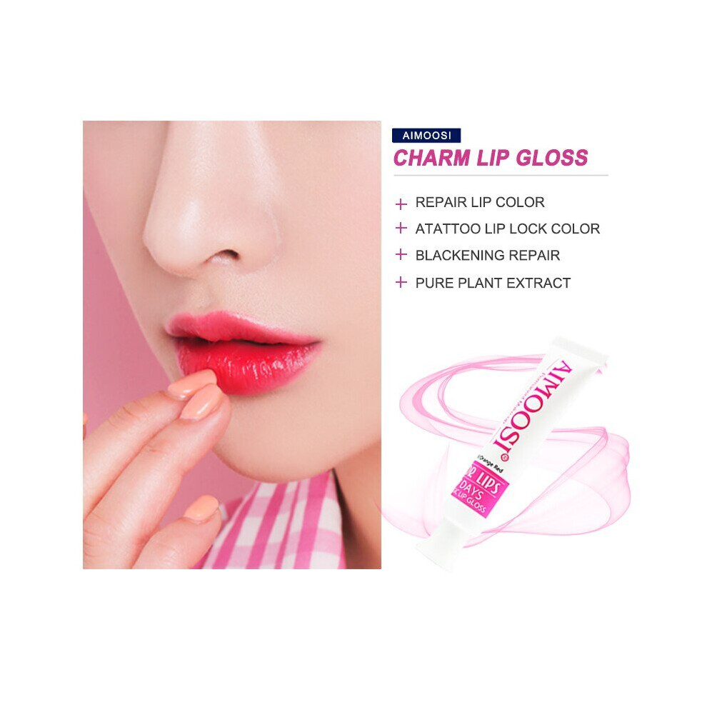 2pcs Aimoosi 7 Days Magic Lip Gloss Permanent Makeup Lips,mammary areo 