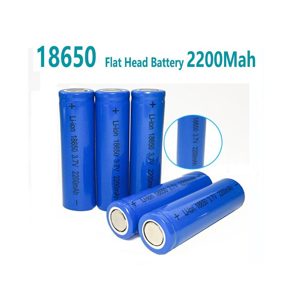 2PCS New Original 18650 Rechargeable battery 3.7v 2200mah 18650 Lithiu
