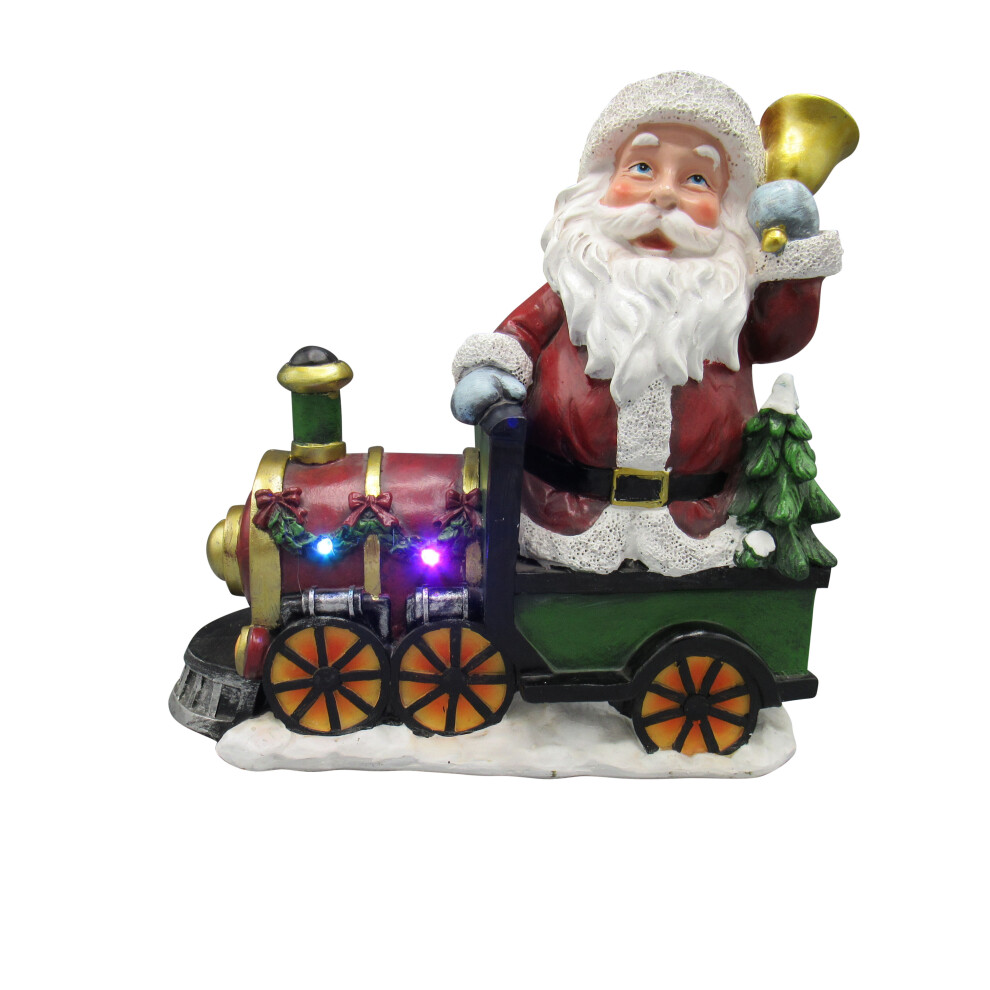 Christmas Light Up Santa Train (Xmas LED Decoration Ornament)