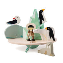 Tender Toys balancerende poolcirkel hout junior 9-delige