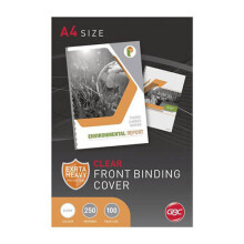 GBC Ibico Binding Covers A4 Clear (250mic 100pk)