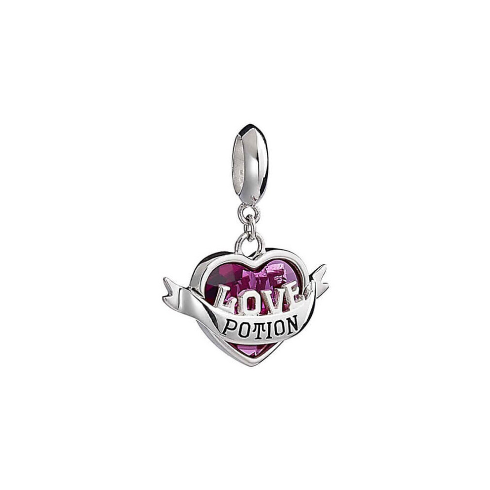 Harry Potter Silver Love Potion Charm With Crystal (Slider)