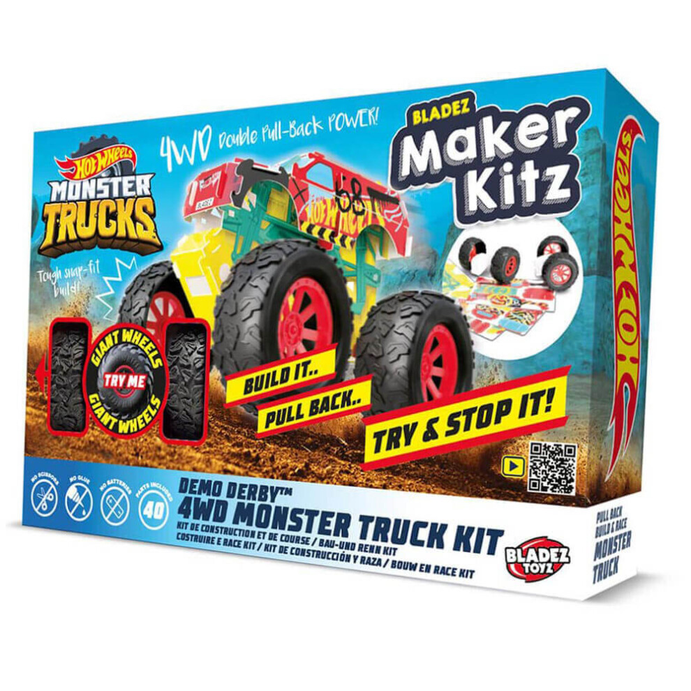Hot Wheels Maker Kitz Monster Truck 4Wd Kit