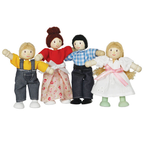 Toy Van - Perheeni 4 nukkea - JH PRODUCTS