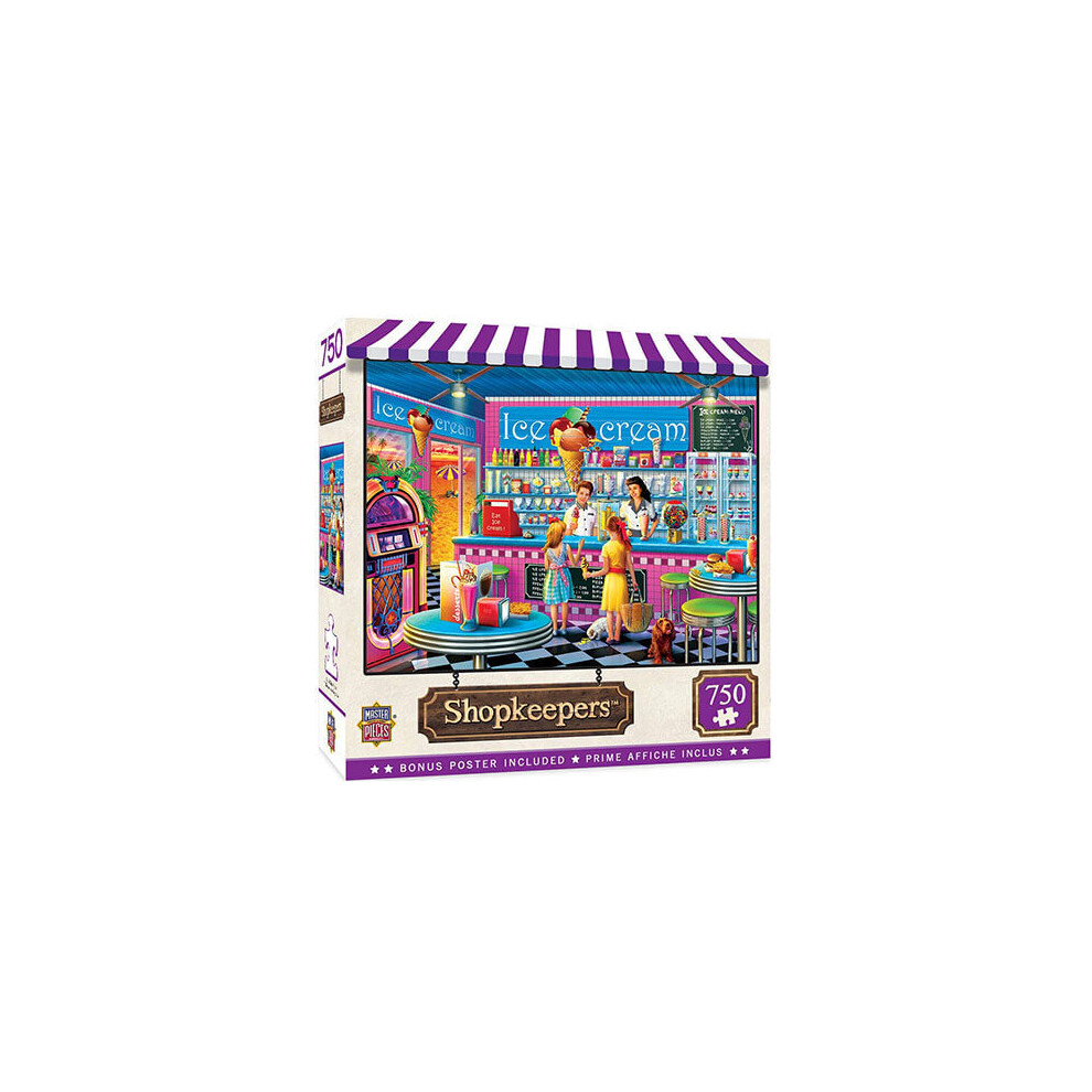 Photos - Jigsaw Puzzle / Mosaic Masterpieces MP Shopkeepers Puzzle (750 pcs)  (IceCream Parlor)