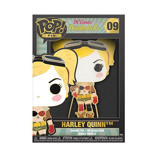 DC Comics DC Bombshells Harley Quinn 4" Pop! Enamel Pin 2