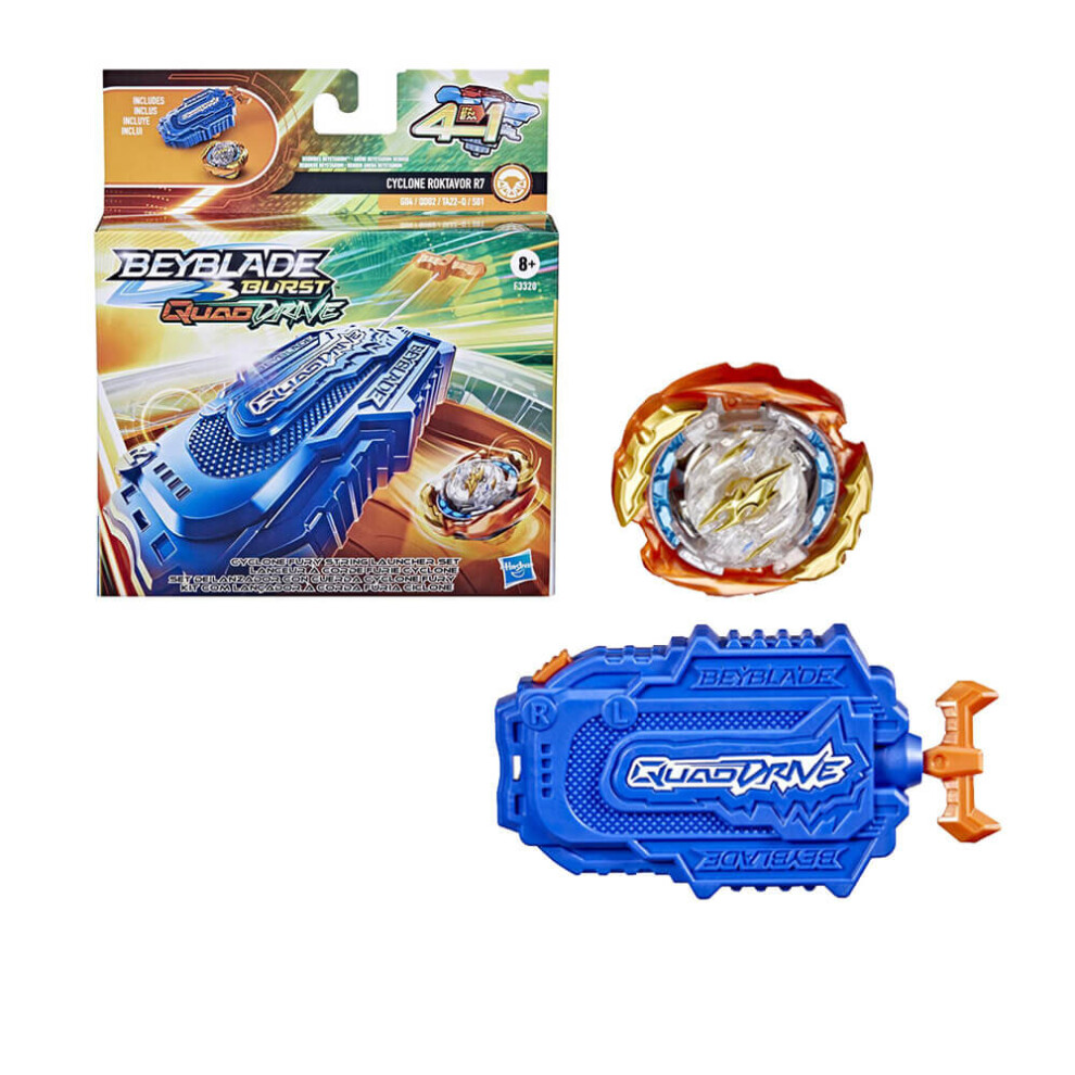 Beyblade Quad Drive Cyclone Fury String Launcher Set