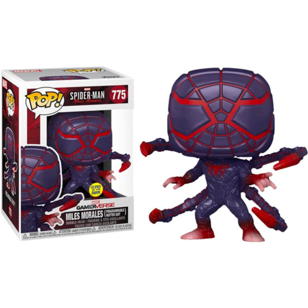 Spider-Man: Miles Morales Matter Suit Glow Pop! Vinyl-image-OPC-P9ZYKQH-NEW