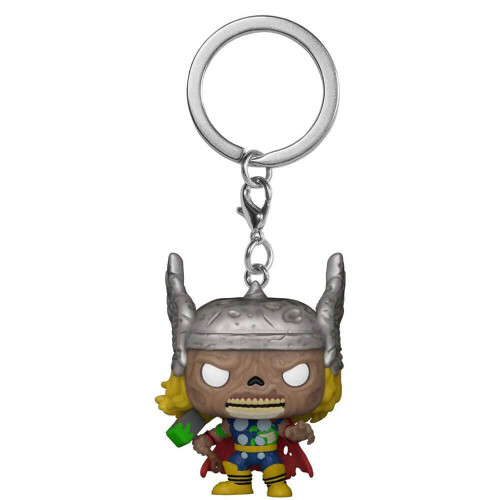 Marvel Funko Pop! Schl   sselanh   nger: Marvel Zombies - Thor