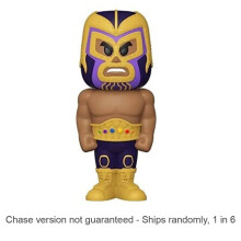 Marvel Thanos Luchadore Vinyl Soda Chase Ships 1 in 6