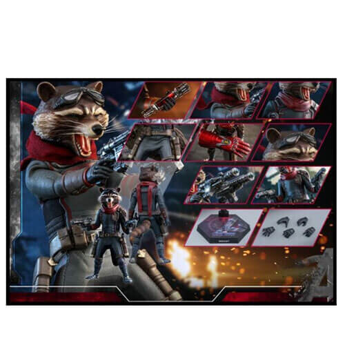 Avengers Figuren Hot Toys MMS548 -Marvel Comics - Avengers : Endgame - Rocket 2