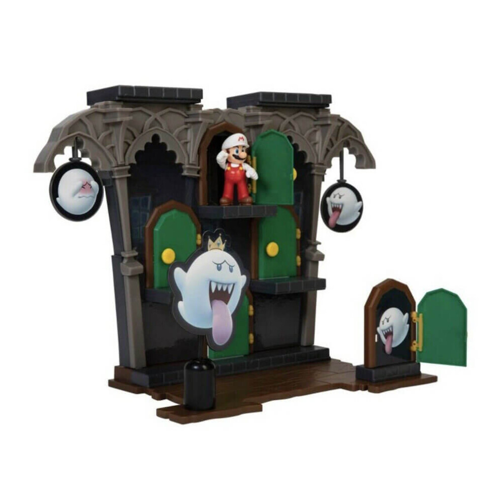 Photos - Doll Accessories Jakks World of Nintendo Super Mario Deluxe Boo Mansion Playset 