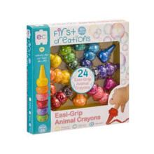 First Creations Easi-Grip Crayons (Animal 24pk)