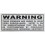 Surveillance Warning Sticker (Large) 1