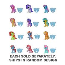 My Little Pony Hemlig Rings Blind Bag - Samlarleksak med Vattenavslöjande Överraskning och Bärbar Ring, 1,5-tums Figur