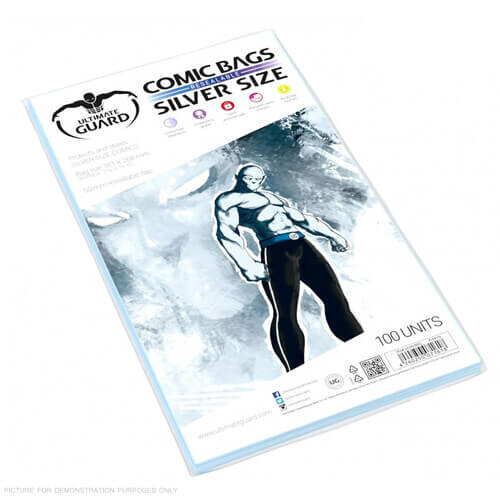 Ultimate Guard Comic Bags Resealable 100pk (Silver)