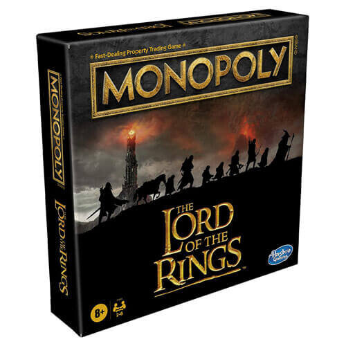 Hasbro Hasbro Gaming Monopoly: The Lord of The Rings Edition Board Game Inspired by The Movie Trilogy  Play as a Member of The Fellowship  for Kids Ages 8 an 2
