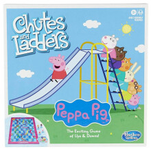 Hasbro Gaming Chutes and Ladders Peppa Pig Edition Board Game | Preschool Games for Boys & Girls | 2-4 Players for Kids | Ages 3+