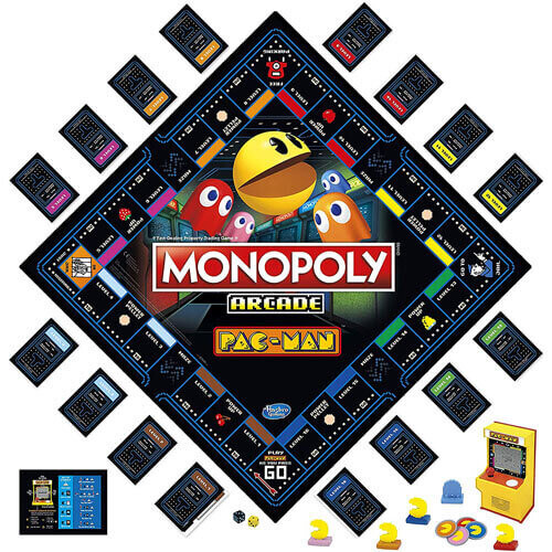 Hasbro Gioco da Tavolo Monopoly Arcade Pac-Man per Bambini 8+; Include Unità Banca e Arcade 1