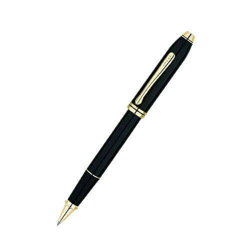 Cross Cross Townsend 23CT Gold Plated Black Lacquer Pen (Rollerball)