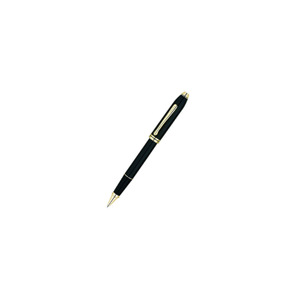 Cross Townsend 23Ct Plated Lacquer Pen (Rollerball) Gold/Black