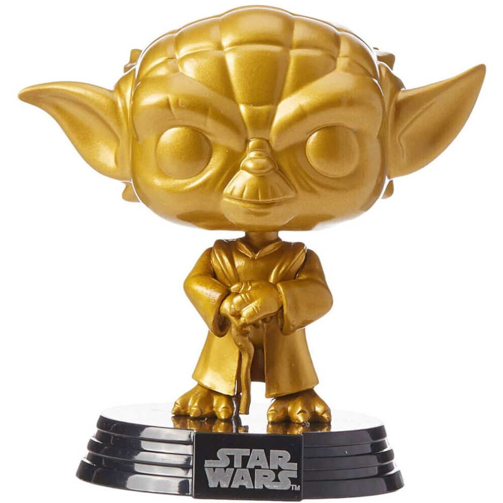 Photos - Action Figures / Transformers Star Wars Yoda Gold Metallic US Exclusive Pop! Vinyl