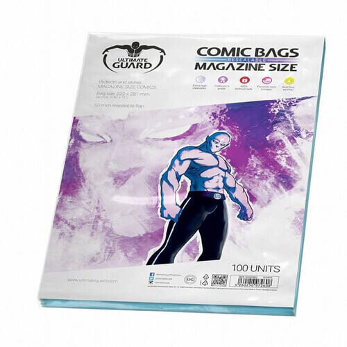 Ultimate Guard Comic Bags Resealable 100pk (Magazine)