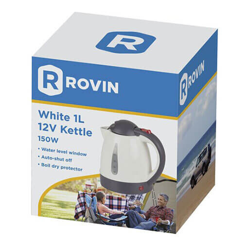12V White Kettle (1L) 2