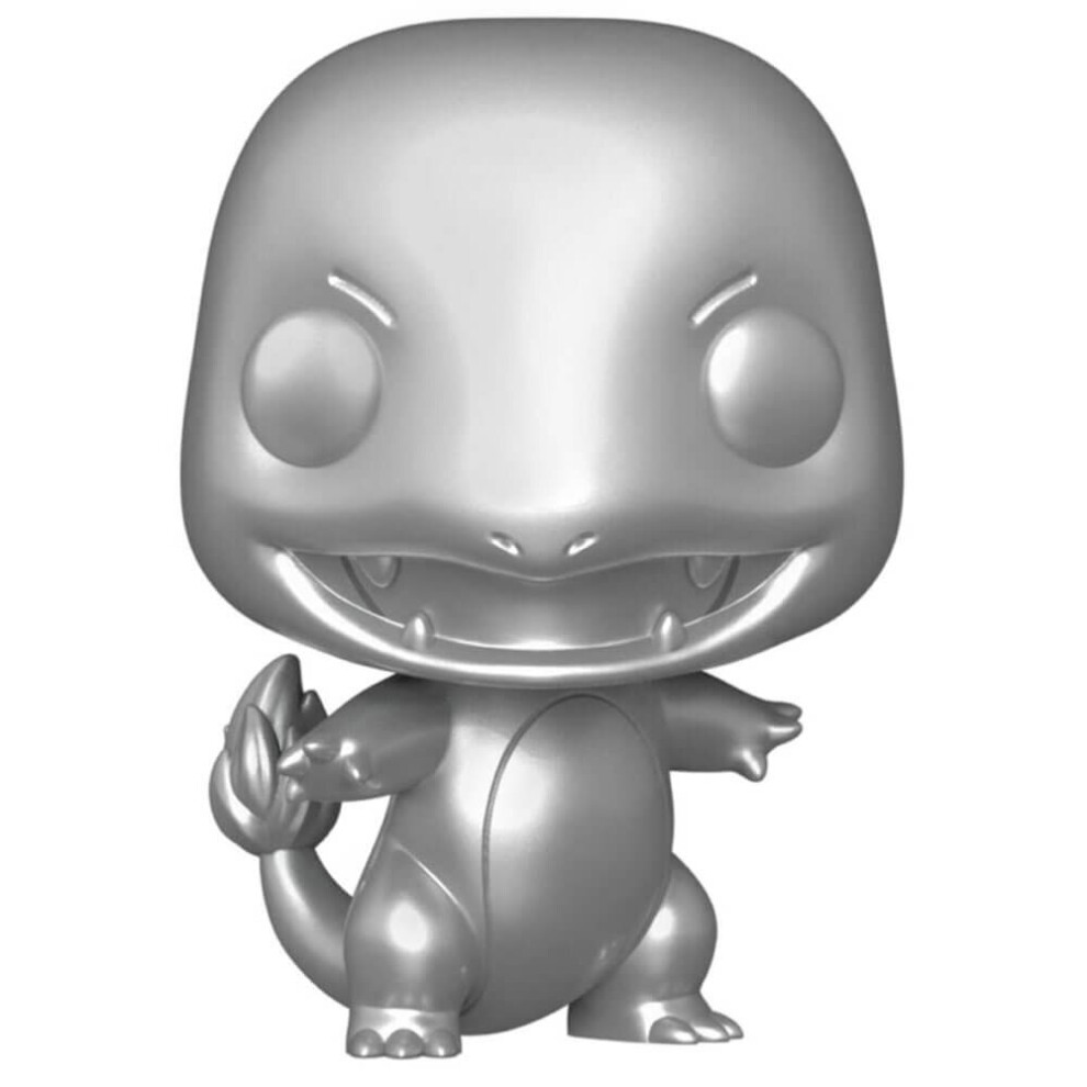 Pokemon Charmander Silver Metallic Pop! Vinyl