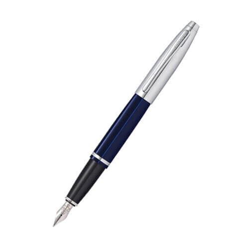Cross Cross Calais Medium Fountain Pen (Blue Lacquer)
