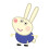Peppa Pig Peppa Pig Richard Rabbit Cardboard Cutout 1