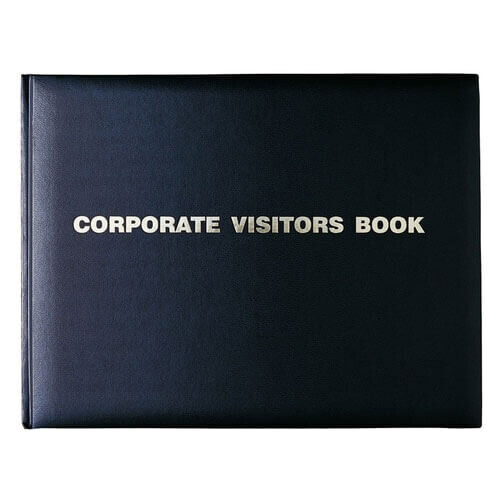 Debden Corporate Visitors Book 300x200mm Black (192 pages) 2