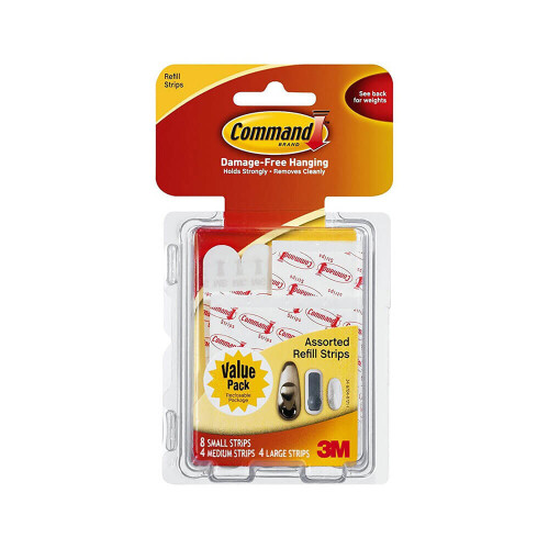 3M Command Replacement Adhesive Strips (Assorted Sizes)