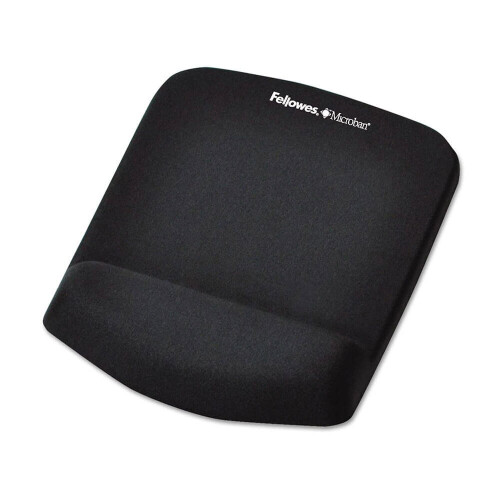 Fellowes Fellowes Wrist Support PlushTouch Mouse Pad (Black)
