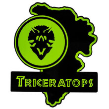Jurassic Park Map Enamel Pin (Triceratops)
