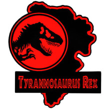 Jurassic Park Map Enamel Pin (T-Rex)
