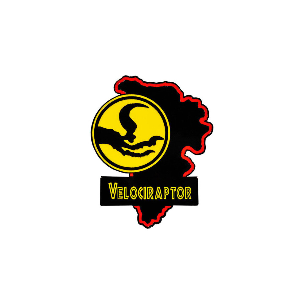 Jurassic Park Map Enamel Pin (Velociraptor)