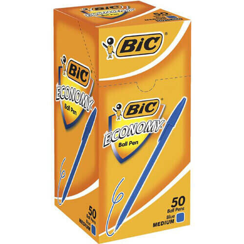 BIC Bic Economy Pen Medium Ballpoint (50pk) (Blue) 2