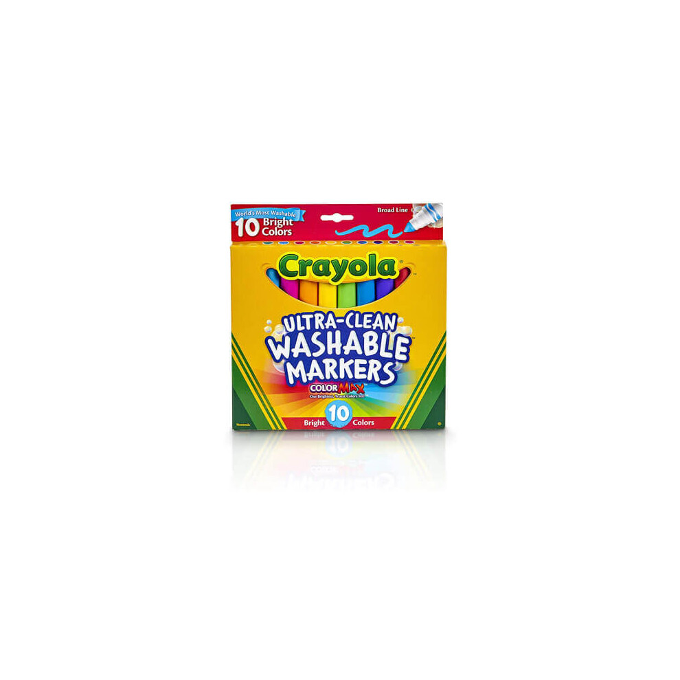 Crayola Washable Broadline Marker 10Pk (Bright)