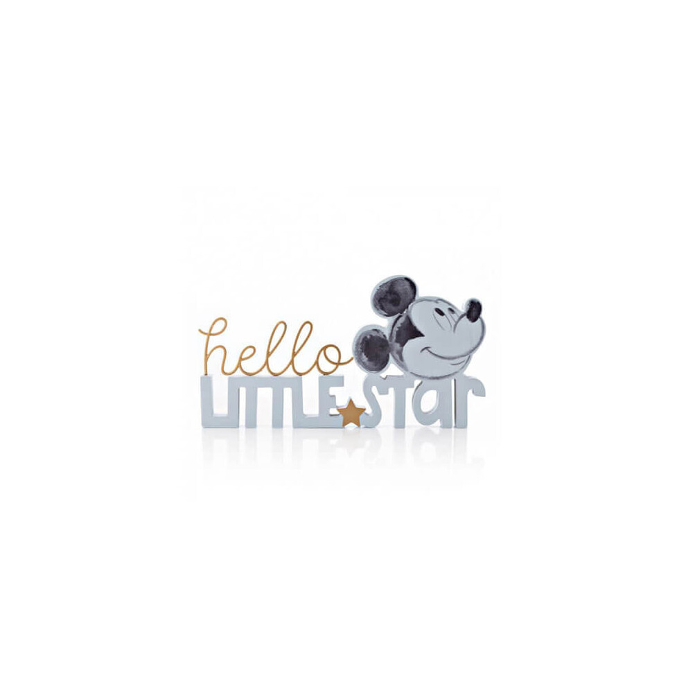 Disney Gifts Hello Little Star Word Plaque (Mickey Mouse)