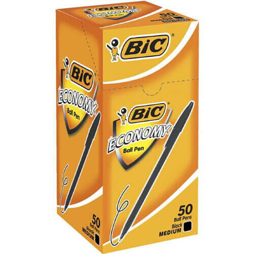 BIC Bic Economy Pen Medium Ballpoint (50pk) (Black) 2